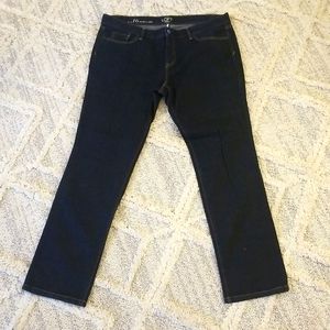 Dark wash slim cut jeans size 16